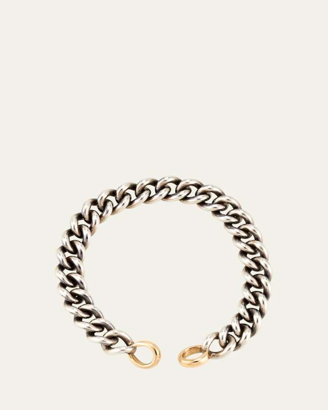 MiniMega Curb Chain Bracelet, Silver
